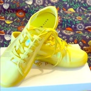 Katy Perry iridescent lemon drop shoes